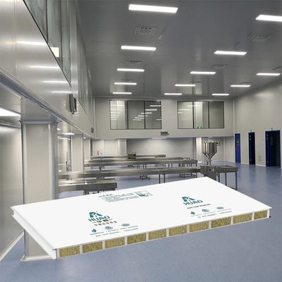 kopen Brandbestendig Machine Made Mgo Rock Wool Sandwich Panel Antibacteriële Voor Laboratorium online manufacture