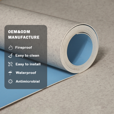 kopen Huaao waterdicht 2mm PVC vinyl vloerrol Plastic vloer voor thuis woonkamer Interieur Gebruik 2mm vinyl vloer waterdicht vloerrol interieur vloer online manufacture