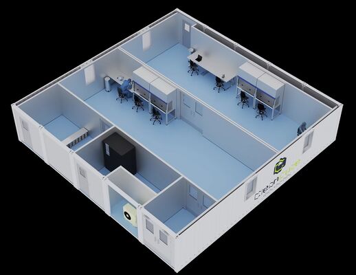 kopen HUAAO Modern Modulair Cleanroom Systeem ISO 8 Turnkey Project Professionele Prefab Eco-vriendelijke & Brandwerende Cleanroom online vervaardiging