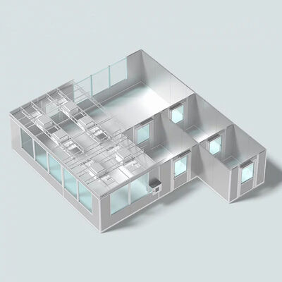kopen HUAAO Aangepaste Minimalistische Medische Ziekenhuis Werkplaats GMP Gecertificeerde Modulaire Cleanroom 66 m² Gebouwd Brandwerende Kenmerken online vervaardiging