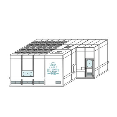 kopen HUAAO OEM Design Moderne Modulaire Schoonkamer Klasse 1000 Reiniging Waterdicht Branddicht Eco-vriendelijk Stofvrij Workshop online vervaardiging