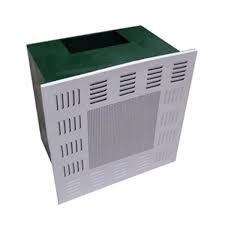 Hoge efficiëntie Cleanroom Hepa Filter Box Liquid Tank Air Supply Outlet gegalvaniseerde plaat
