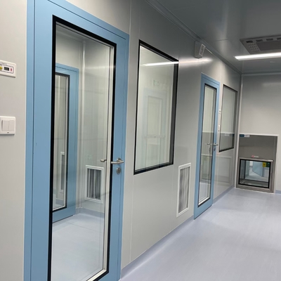 Modulair aluminium legering dubbel gehard glas ramen voor cleanroom ziekenhuiskamer