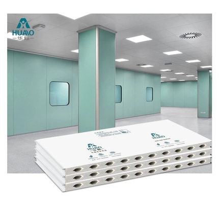 GMP Impact Resistance Mgo Wand Board Cleanroom Sandwich Panel Voor Voedingsmiddelen Fabriek