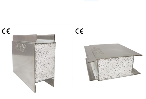 Rockslee van roestvrij staal MGO PU Cleanroom Sandwich Panel geluidsisolatie