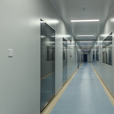 GMP glad oppervlak schoonkamer gehard glas venster met aluminium frame