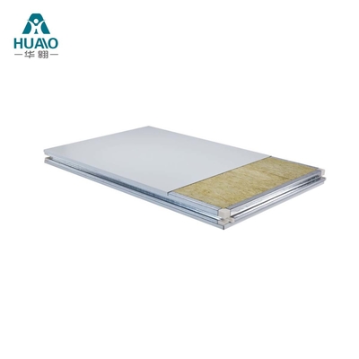 Handgemaakt Cleanroom Rock Wool Sandwich Panel Branddicht 50mm 75mm 100mm Dik