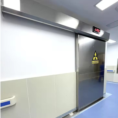 Stralingsbeschermde schuifdeur automatisch sluiten