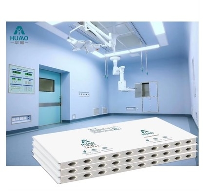 Geïsoleerde muur en brandwerend planken waterdicht sandwich paneel lucht douche modulaire schoonkamer
