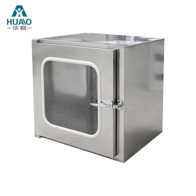 Roestvrij staal 304 Transmissie venster Interlock Pass Box met UV lamp Interne afmetingen