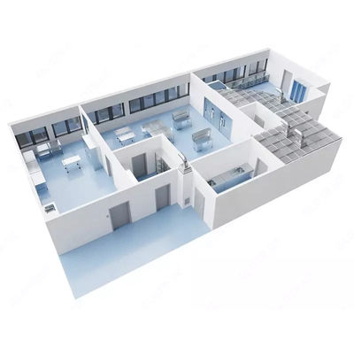 Huuao Iso5 Iso6 Iso7 Iso8 Modulaire schoonkamer Klasse 100 Modulaire schoonkamer Op maat gemaakte Draagbare schoonkamer Turnkey Project