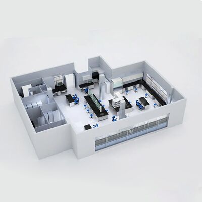 HUAAO Modulaire Ziekenhuis Cleanroom Verticaal HEPA Filter Laminar Air Flow Brandwerend Eco-Vriendelijk Werkplaats Minimalistisch Ontwerp